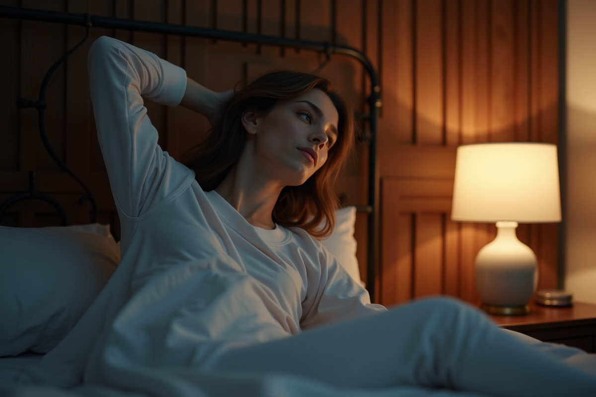 Personne en pyjama s